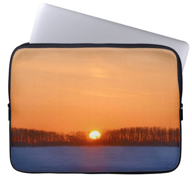 Capa Para Notebook Nascer do sol sobre a pradaria | Manitoba, Canadá (Frente)