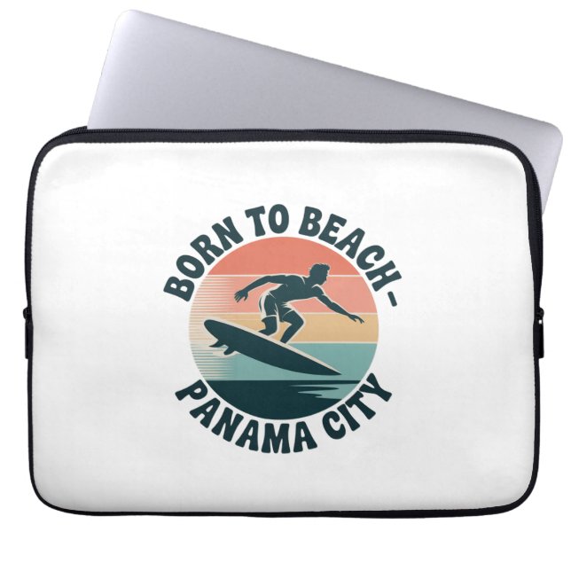 Capa Para Notebook Nascido para a Praia Panama City (Frente)