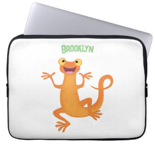 Capa Para Notebook Nata-dançarina de laranja feliz e giro