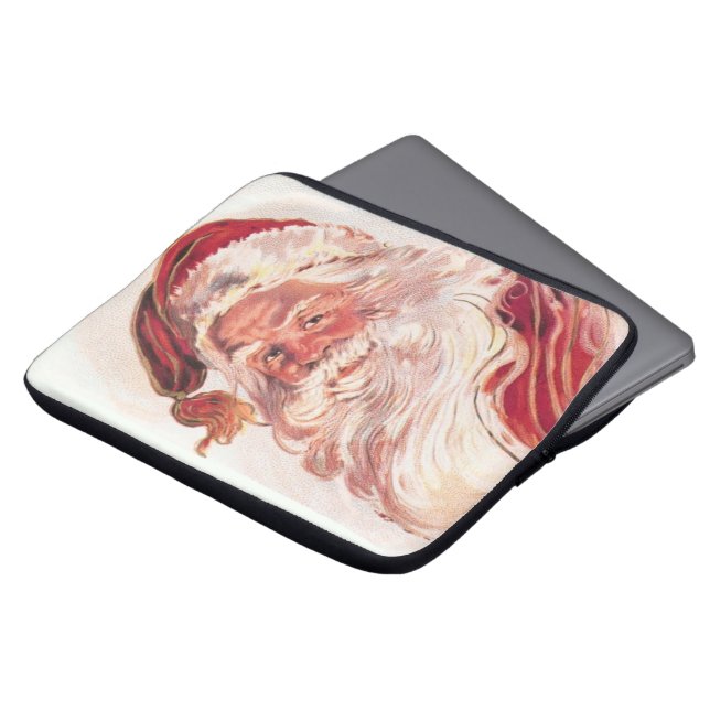 Capa Para Notebook Natais vintages Santa Claus (Frente Topo)