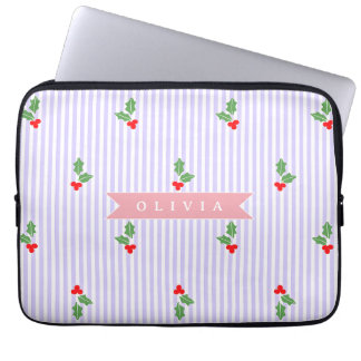 Capa Para Notebook Natal Agridoce Personalizado com Listras de Azevin