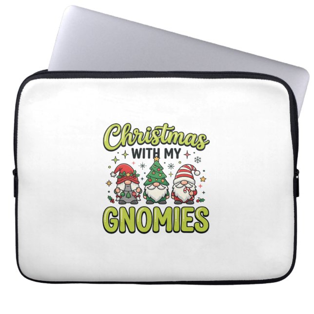 Capa Para Notebook Natal Com Meu Design De Gnome Gnomies (Frente)