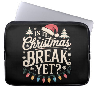 Capa Para Notebook Natal Divertido É Já Férias De Natal Professores