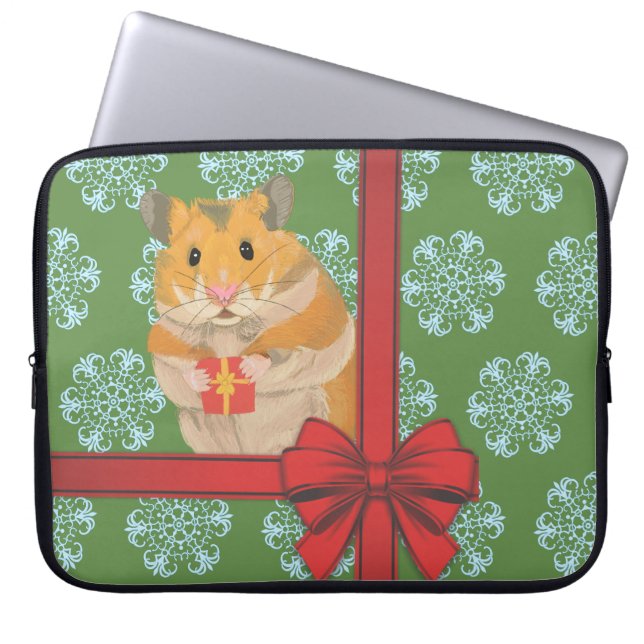 Capa Para Notebook Natal do Hammy (Frente)