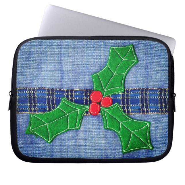 Capa Para Notebook Natal Holly (Frente)