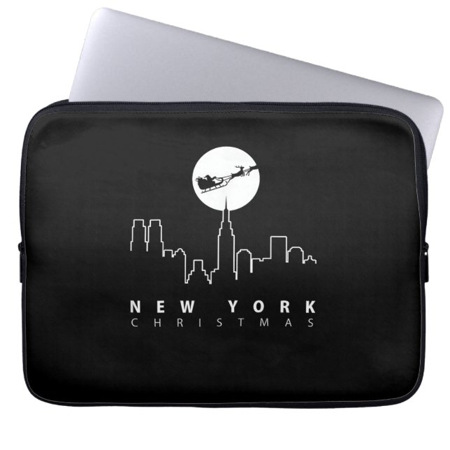 Capa Para Notebook Natal na Cidade de Nova York (Frente)