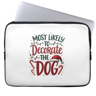 Capa Para Notebook Natal Provavelmente Decorar Cachorro Xmas Família