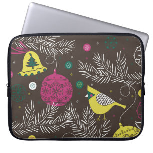 Capa Para Notebook Natal Winter: Padrão sazonal.