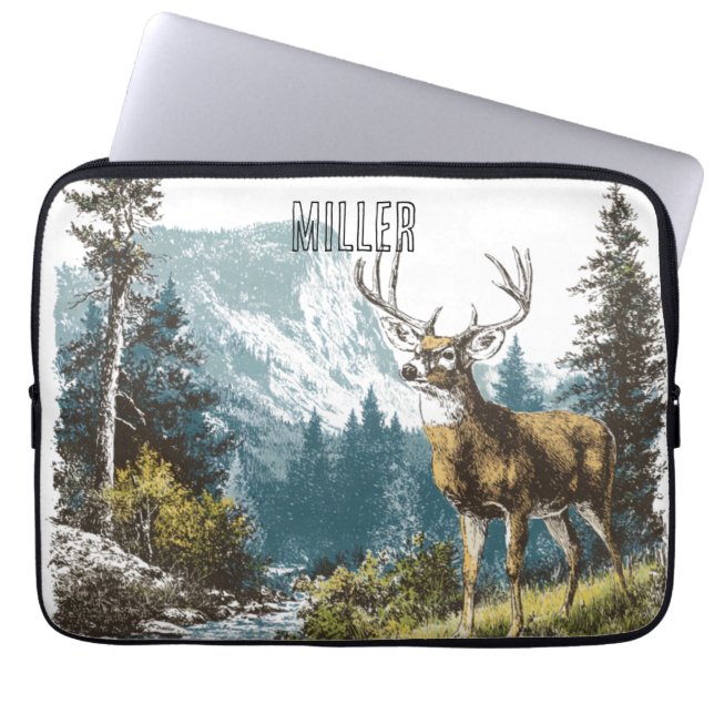Capa Para Notebook Nature dos Cervos  (Frente)