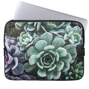 Capa Para Notebook Natureza das Plantas Verdes Suculentas