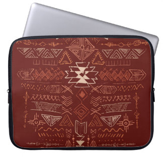 Capa Para Notebook Navajo Aztec: Padrão Étnico De Doodle.