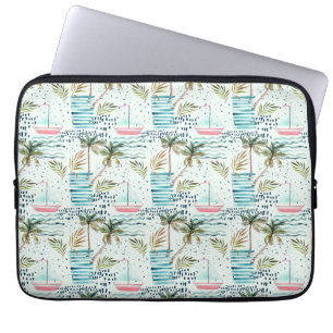 Capa Para Notebook Navegador com padrão de árvore de palma