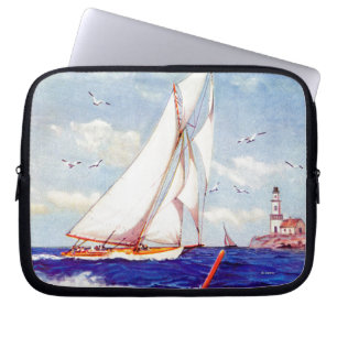 Capa Para Notebook Navigação pelo farol por Albert B. Marca
