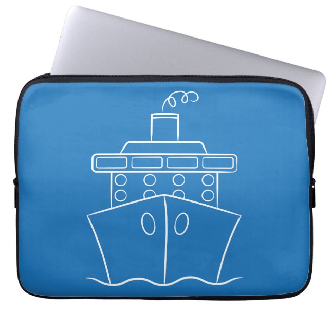 Capa Para Notebook Navio de cruzeiro (Frente)