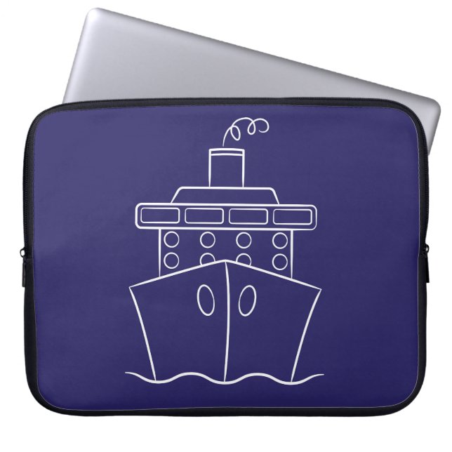 Capa Para Notebook Navio de cruzeiro (Frente)