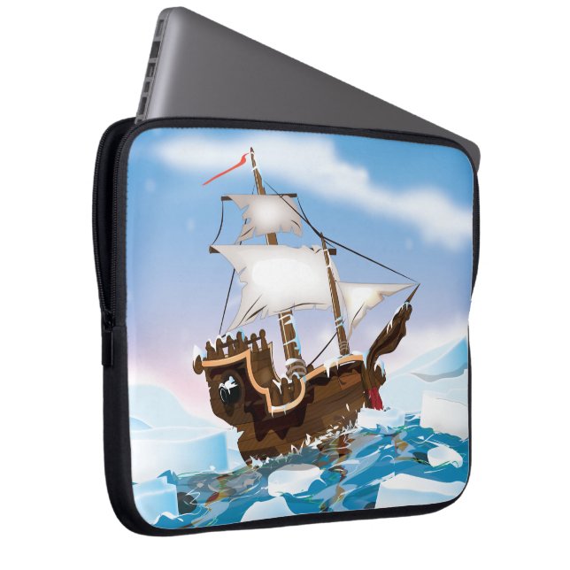 Capa Para Notebook Navio de quebra-gelo (Frente Esquerda)