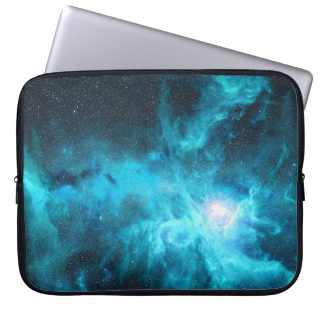 Capa Para Notebook Nébula de Órion, luz azul, astronomia. (Frente)