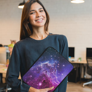 Capa Para Notebook Nebulosa hipster Roxa Do Macaco