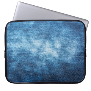 Capa Para Notebook Negar textura de tecido vestida para fundo. Jeans