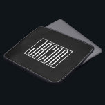 Capa Para Notebook Negrito e Moderno Seu Nome ou Palavra | Branco A P<br><div class="desc">Negrito e moderno.</div>