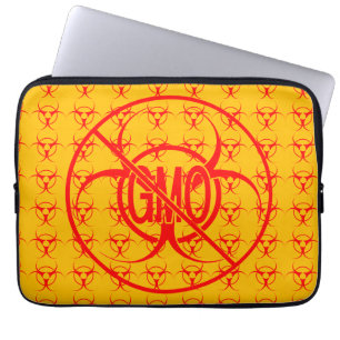 Capa Para Notebook Nenhuma bolsa de laptop de GMO do Biohazard da