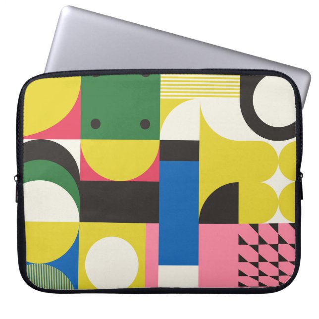 Capa Para Notebook Neo Modernismo - padrão trabalho de arte feito com (Frente)