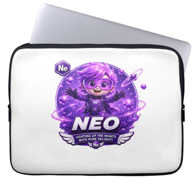 Capa Para Notebook Neon ATOMIVRA (Frente)