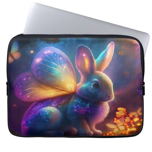 Capa Para Notebook Neon Bunny (Frente)
