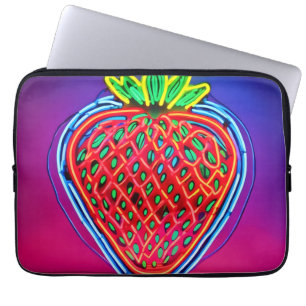 Capa Para Notebook Neon de Morango Vibrante!