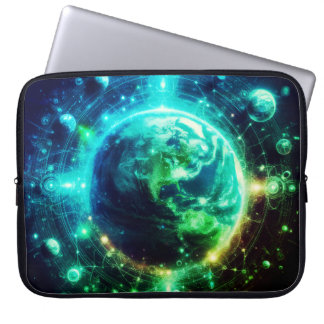 Capa Para Notebook Neon Earth and Her Siblings on 15" Electronics Bag