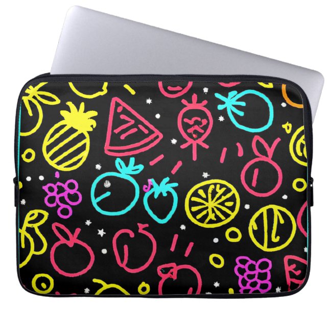 Capa Para Notebook Neon Fruta Extravaganza (Frente)
