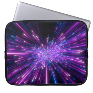 Capa Para Notebook Neon Galaxy - Fundo do Abstrato Cósmico