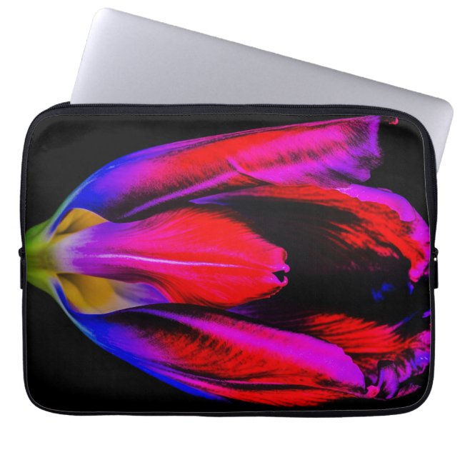 Capa Para Notebook Neon Glow Tulip (Frente)