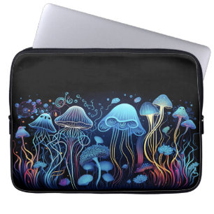 Capa Para Notebook Neon Jellyfish