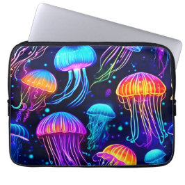 Capa Para Notebook Neon Jellyfish Dreams