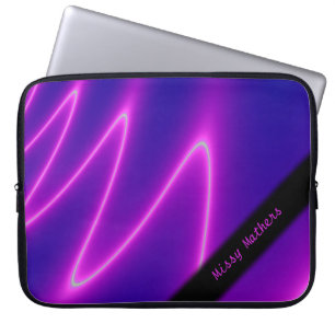 Capa Para Notebook Neon Pink Lightning Personal