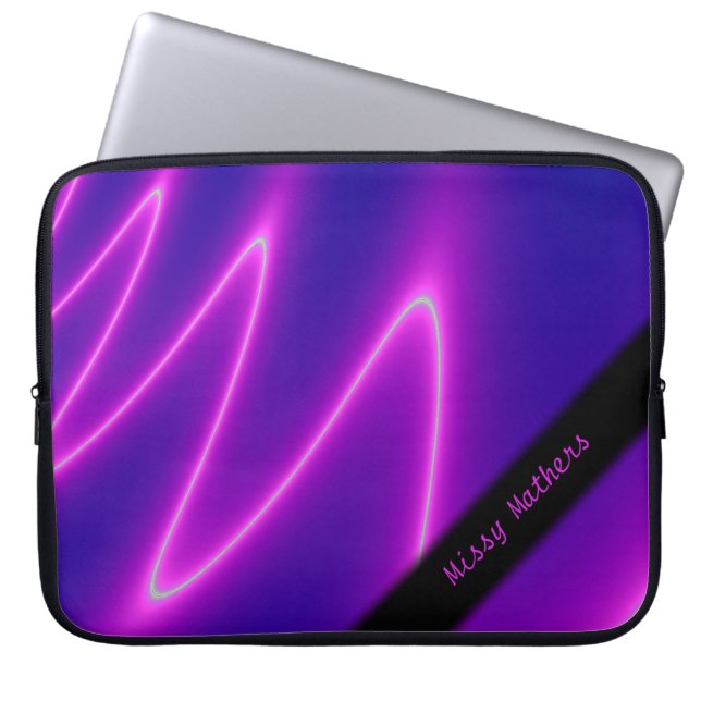 Capa Para Notebook Neon Pink Lightning Personal (Frente)