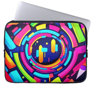 Capa Para Notebook Neon Pulse: Uma Sinfonia Digital