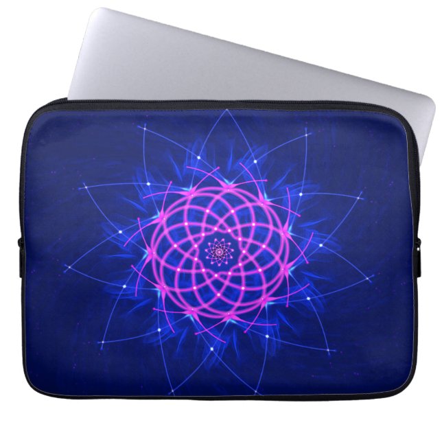 Capa Para Notebook Neon Rosette Glow (Frente)