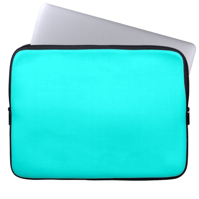 Capa Para Notebook Neon Turquoise, um tom moderno brilhante e moderno (Frente)