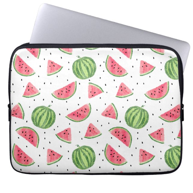 Capa Para Notebook Neon Watercolor Watermelons Padrão (Frente)