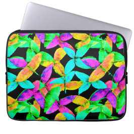 Capa Para Notebook Neonscape Leaf Pattern