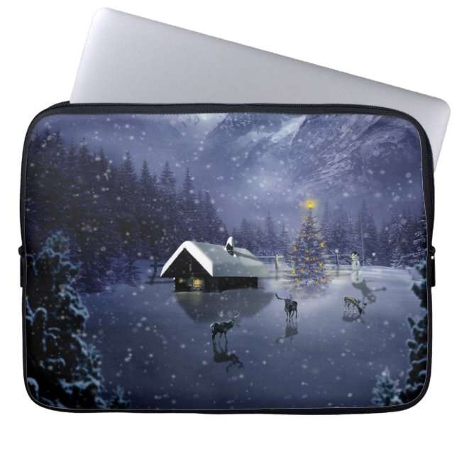 Capa Para Notebook Neoprene Bolsa de laptop 13 polegadas (Frente)