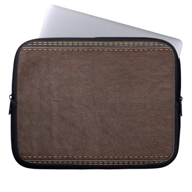 Capa Para Notebook Neoprene de couro Bolsa de laptop de 10 polegadas (Frente)