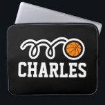 Capa Para Notebook Neoprene personalizado de basquete de 15 polegadas<br><div class="desc">Bolsa de laptop personalizada Neoprene de 15 polegadas. Acessórios de computador personalizados com logotipo esportivo. Legal ideia de presente de aniversário para crianças e adultos. Cobrir personalizados disponíveis em diferentes tamanhos; 10 13 e 15 polegadas. Cor de fundo personalizável com desenho de bola engraçado. Material de escritório personalizado.</div>