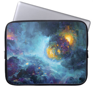 Capa Para Notebook Neural Circuit Nebula Nexus