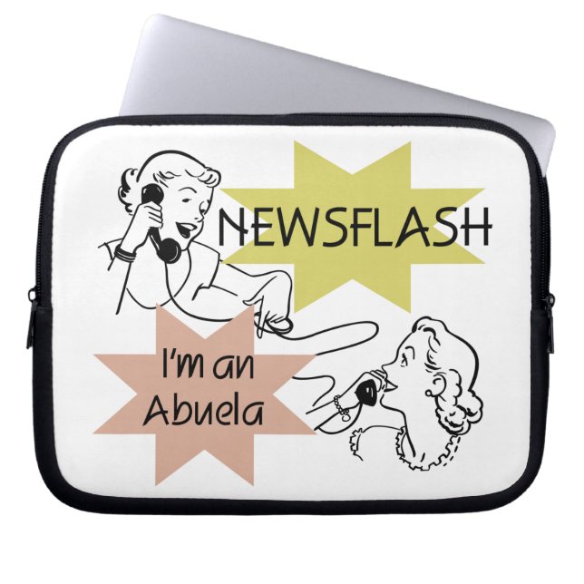 Capa Para Notebook Newsflash Eu sou uma Abuela Gifts (Frente)