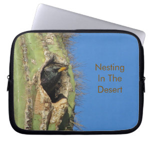 Capa Para Notebook Nidificação de Pássaros do Deserto do Sudoeste