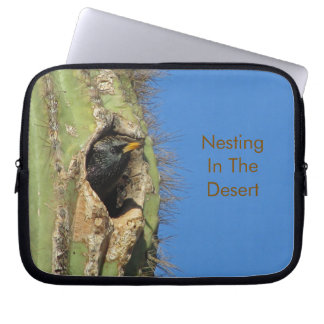 Capa Para Notebook Nidificação de Pássaros do Deserto do Sudoeste
