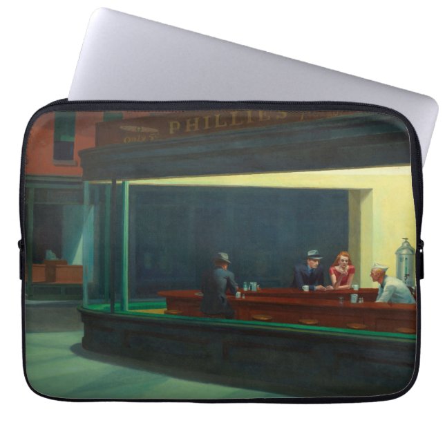 Capa Para Notebook Nighthawks pintura de Edward Hopper  (Frente)